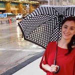 Amy Dryer out on the street